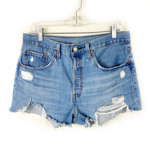 Levi's Pants - Levi 501 Distressed denim cut off shorts Hi-rise size: 30
